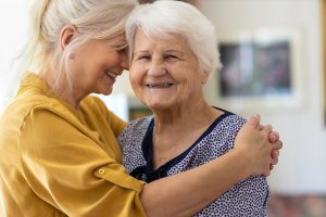 Someren Glen Senior Living Community in Centennial, CO - woman spending time with her elderly mother