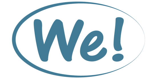 We! logo_NEW blue We! logo_NEW blue